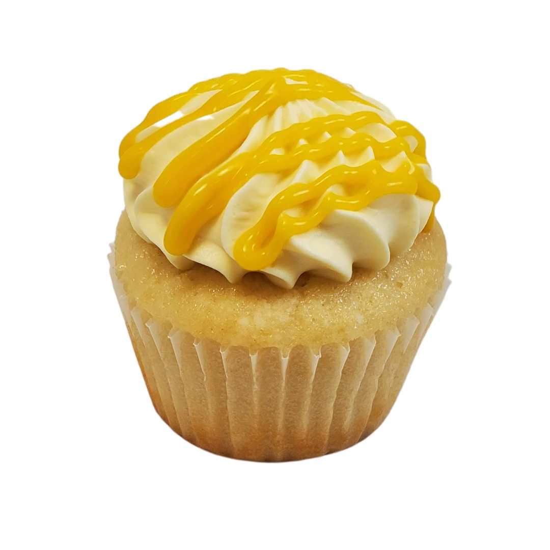 Vanilla Mango Curd Cupcake